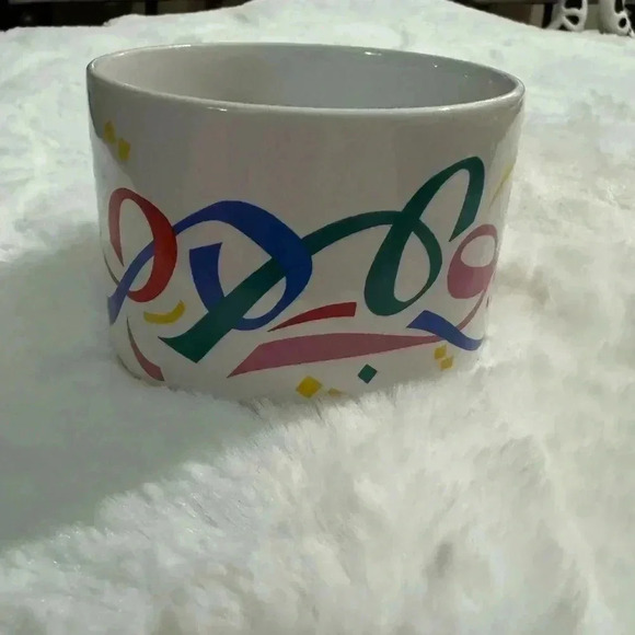 Vintage FTDA Celebration Party Planter Vase 80’s Kitsch Potted Plant Holder - Picture 11 of 11